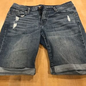 Denim Bermuda Shorts - Dark Blue - Size 10/R (30)